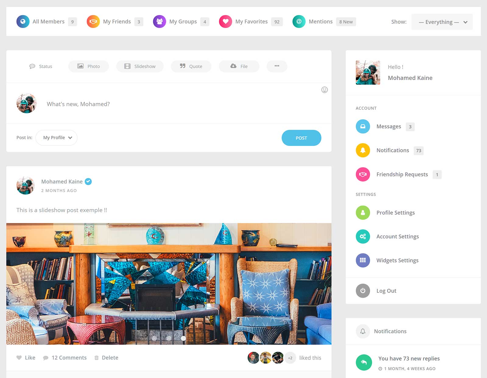 Mur d'utilisateurs Youzer