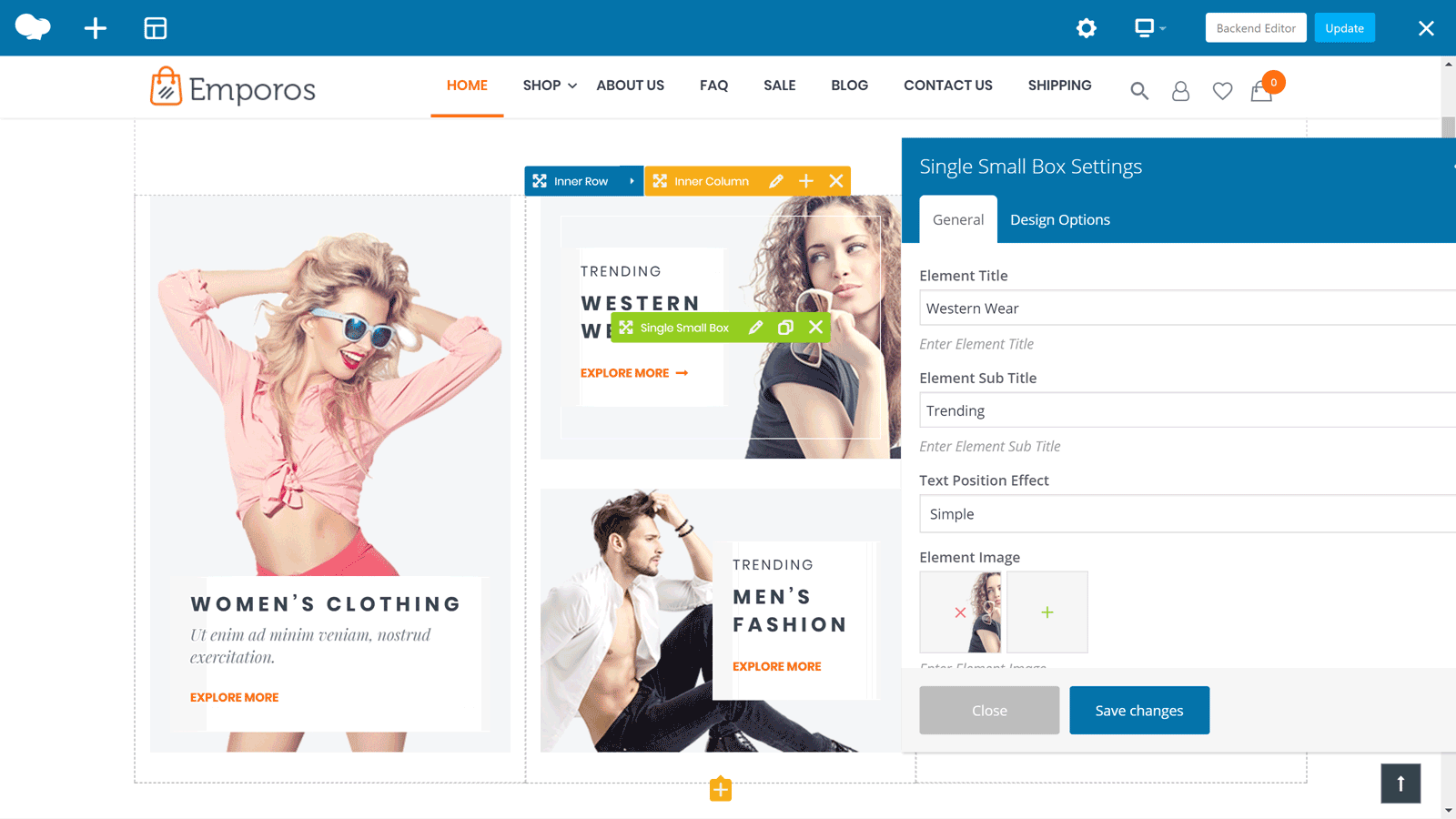 Pembuat Halaman Ujung Depan Emporos