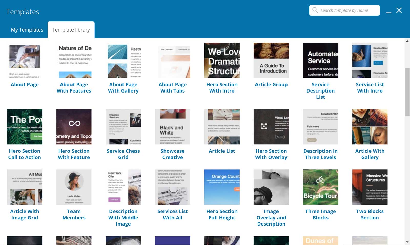 Template Pembuat Halaman