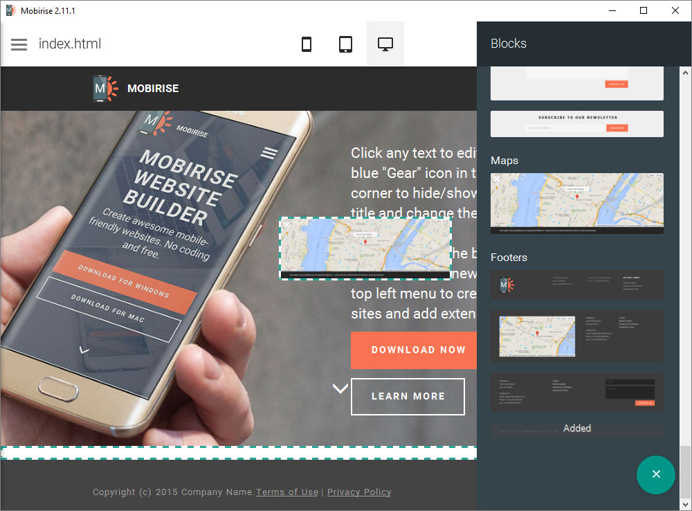Mobirise Review 阻力塊