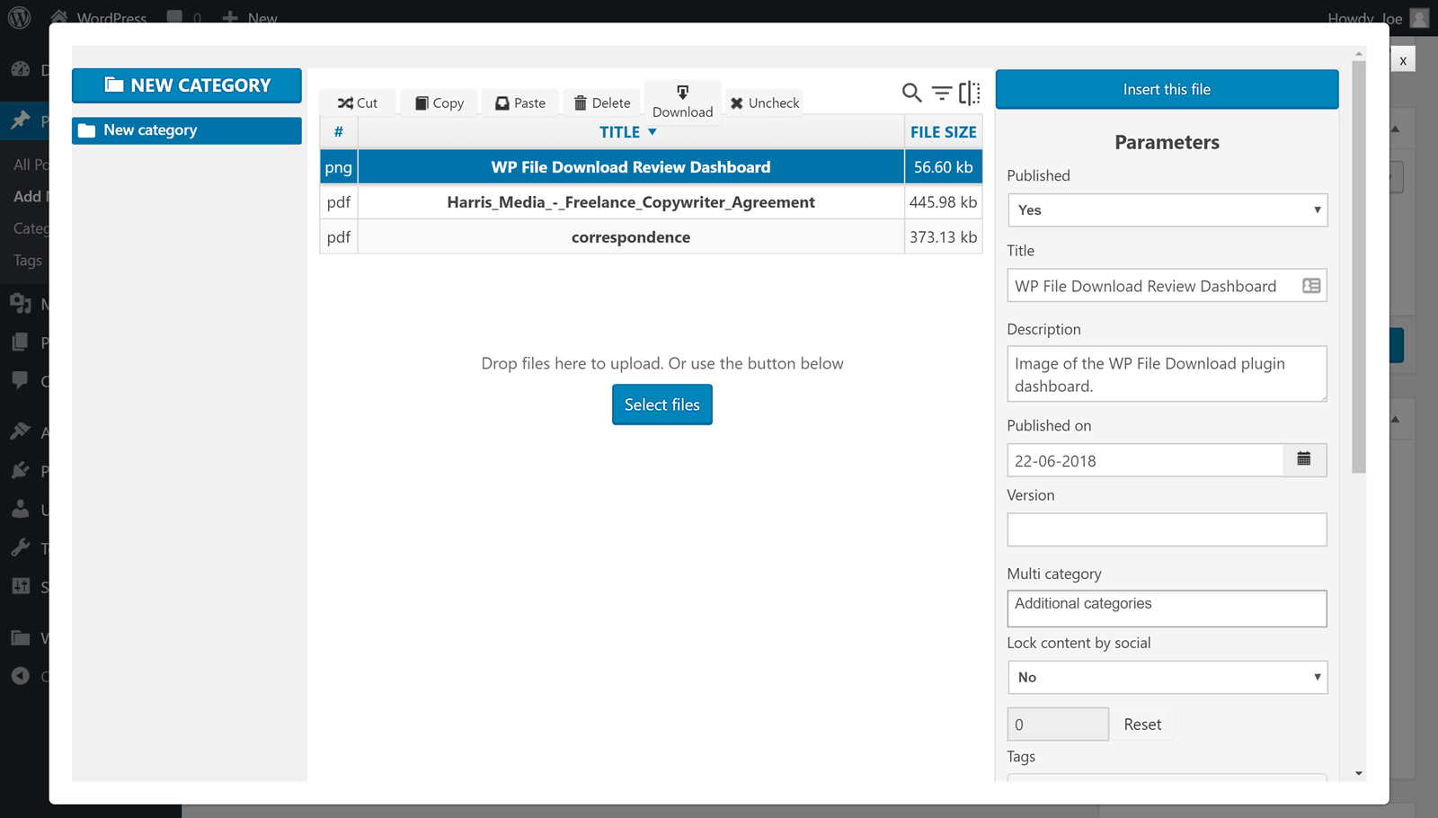 اختر الملفات
