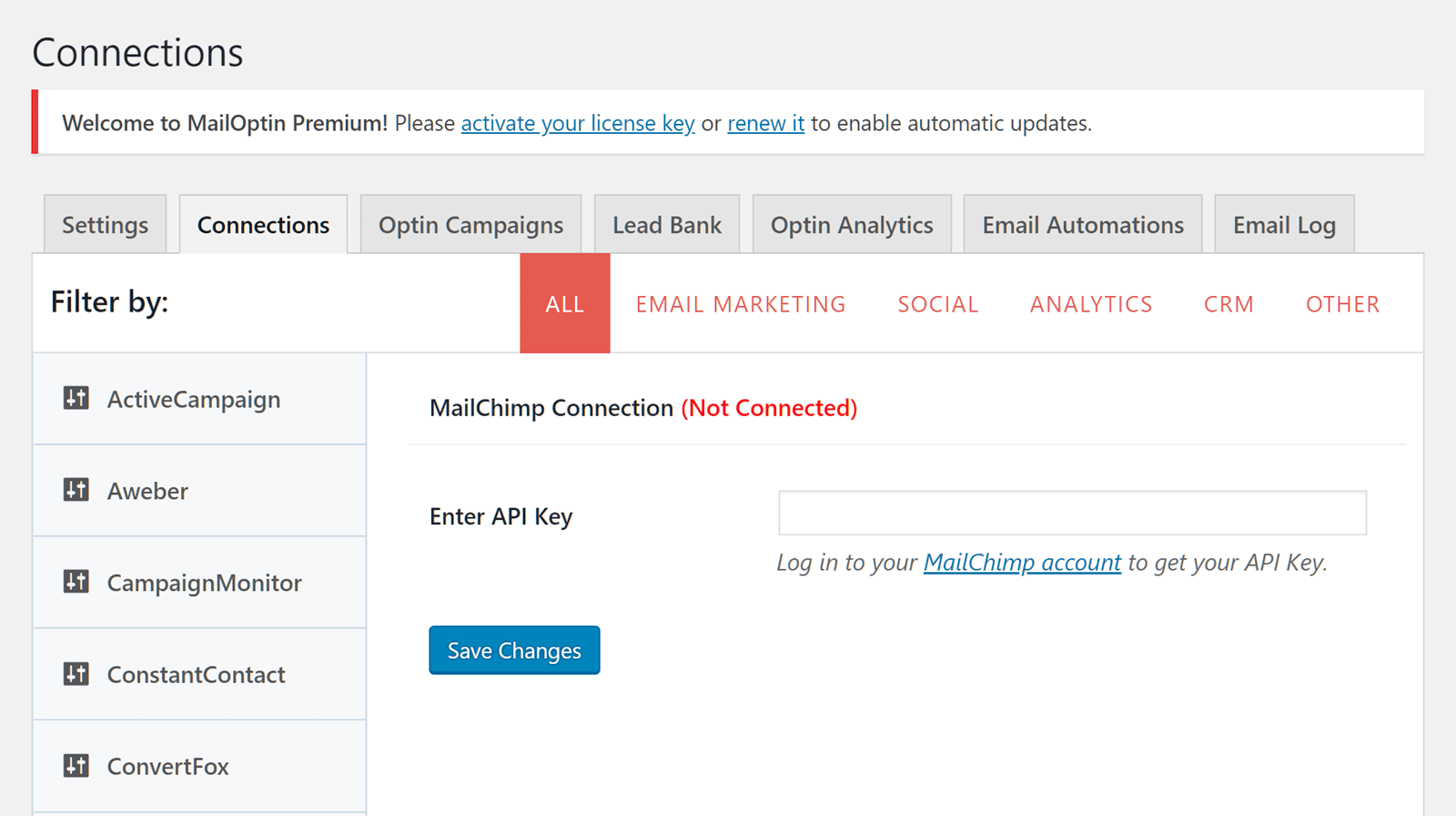 Conexões e integrações
