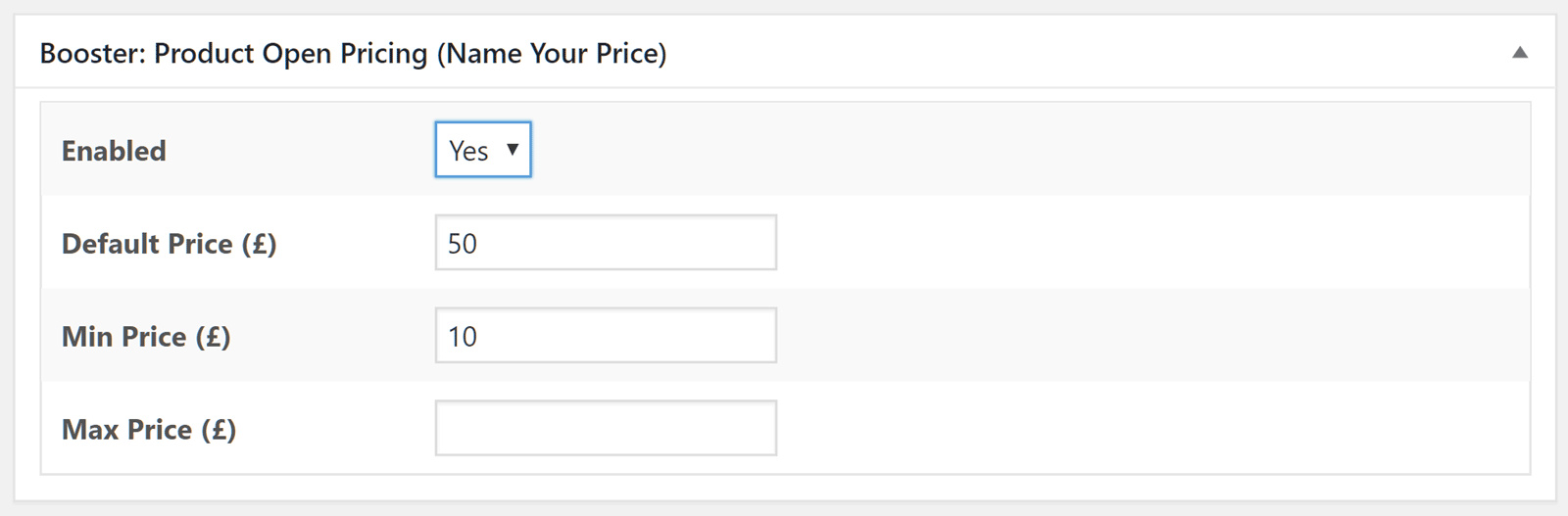WooCommerce Denumiți-vă prețul