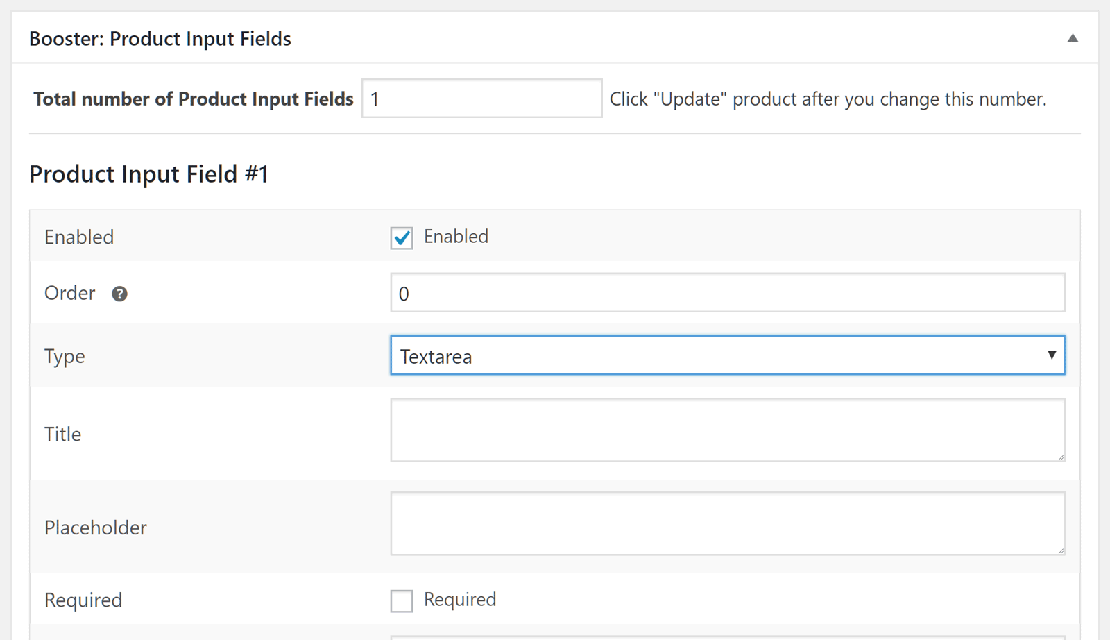 Câmpuri de intrare personalizate
