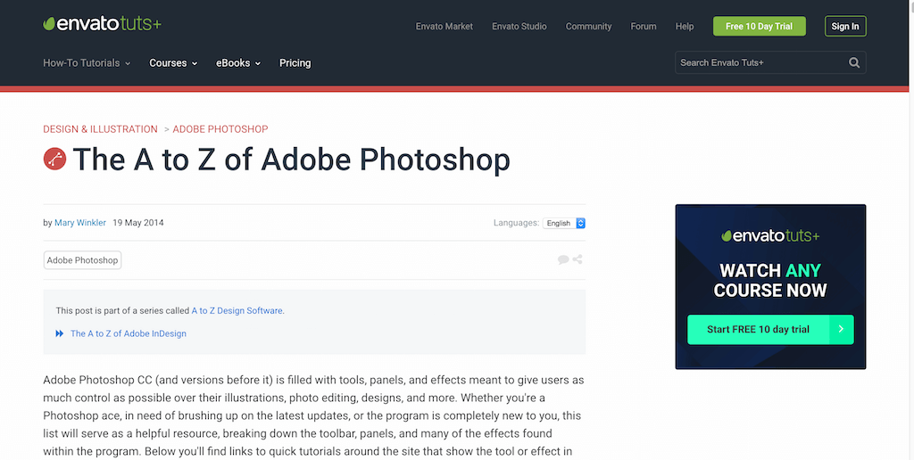 De la A la Z de la Adobe Photoshop