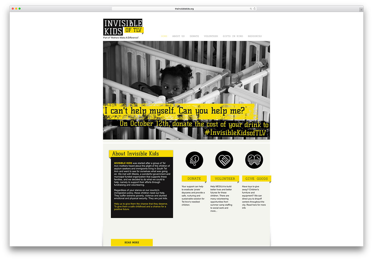 theinvisiblekids-charity-site-based-on-wix