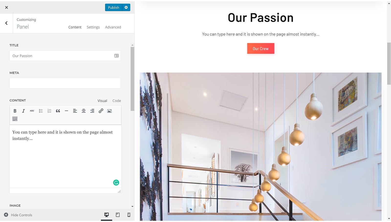 WordPress Customizer