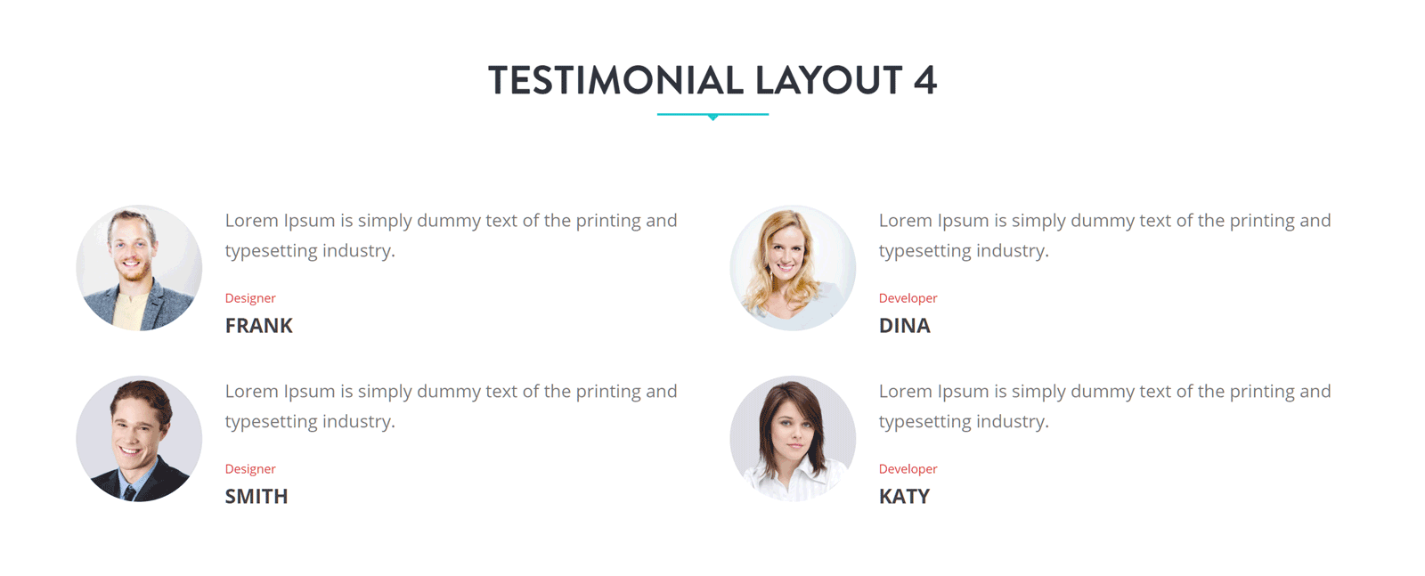 Elemento de depoimento do King Composer