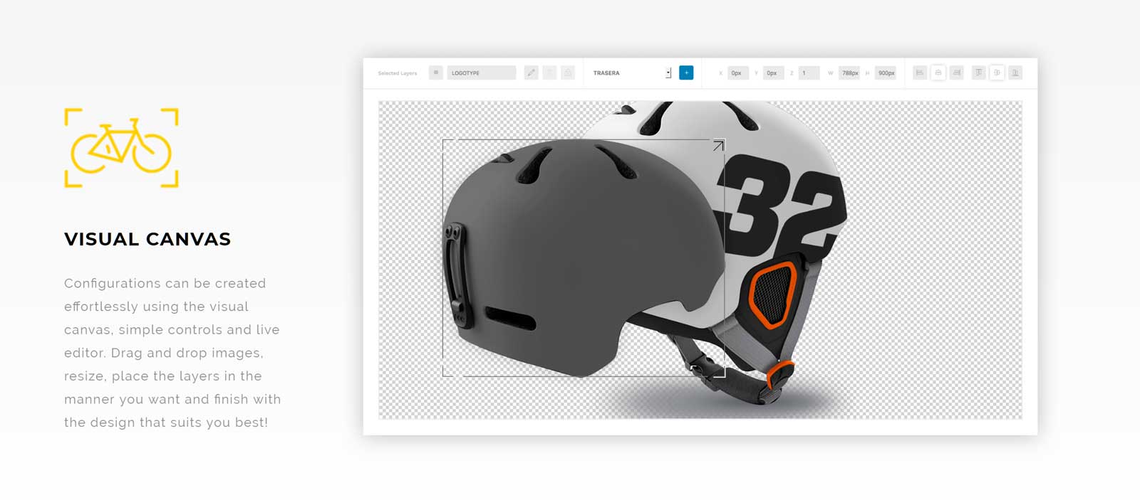 Interface de usuário do Visual Canvas