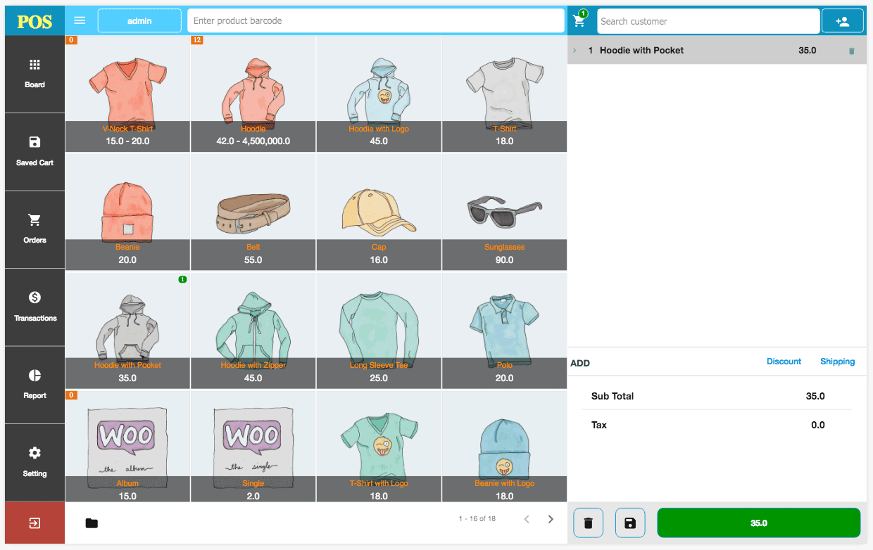 WooCommerce-Point of Sale
