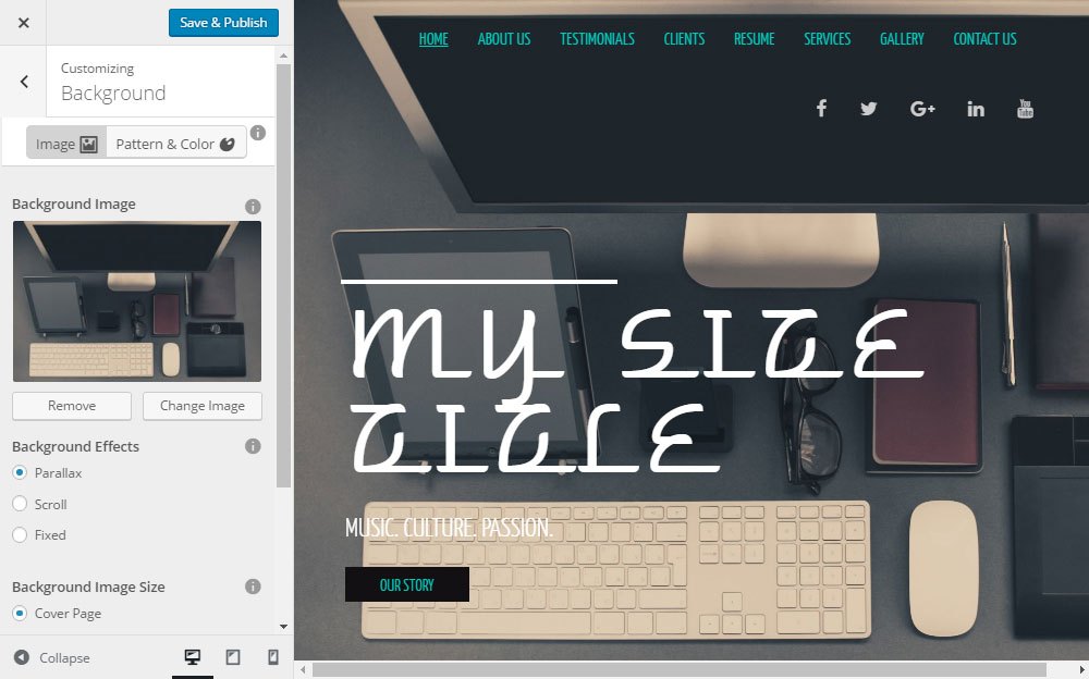 مراجعة BoldGrid الخلفية المخصصة