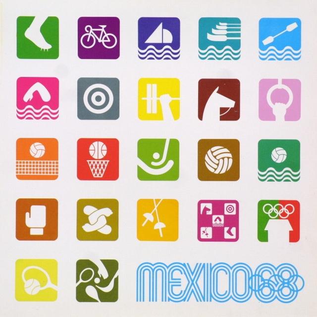 Плакат летних Олимпийских игр 1968 года в Мексике