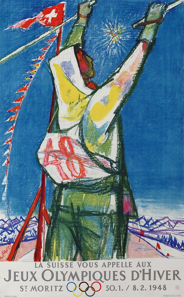 1948-La-Suisse-Vous-Appelle-Aux-Jeux-Olympiques-DHiver-Санкт-Мориц