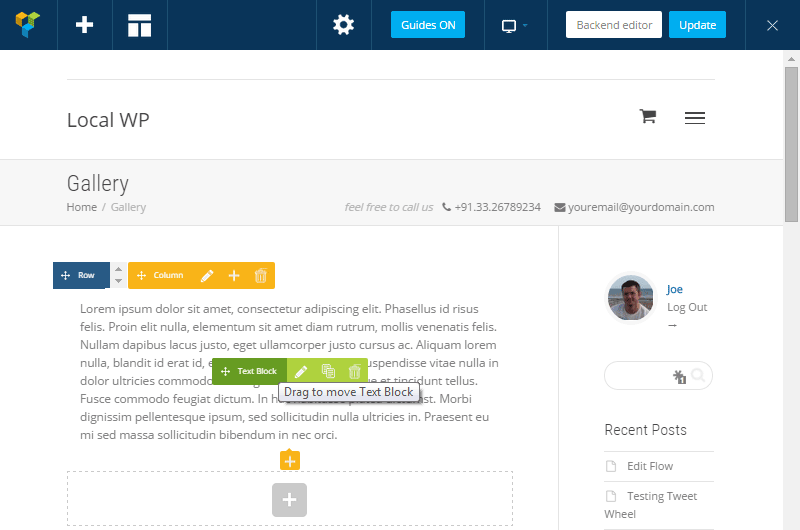 محرر Kleo WPBakery Page Builder