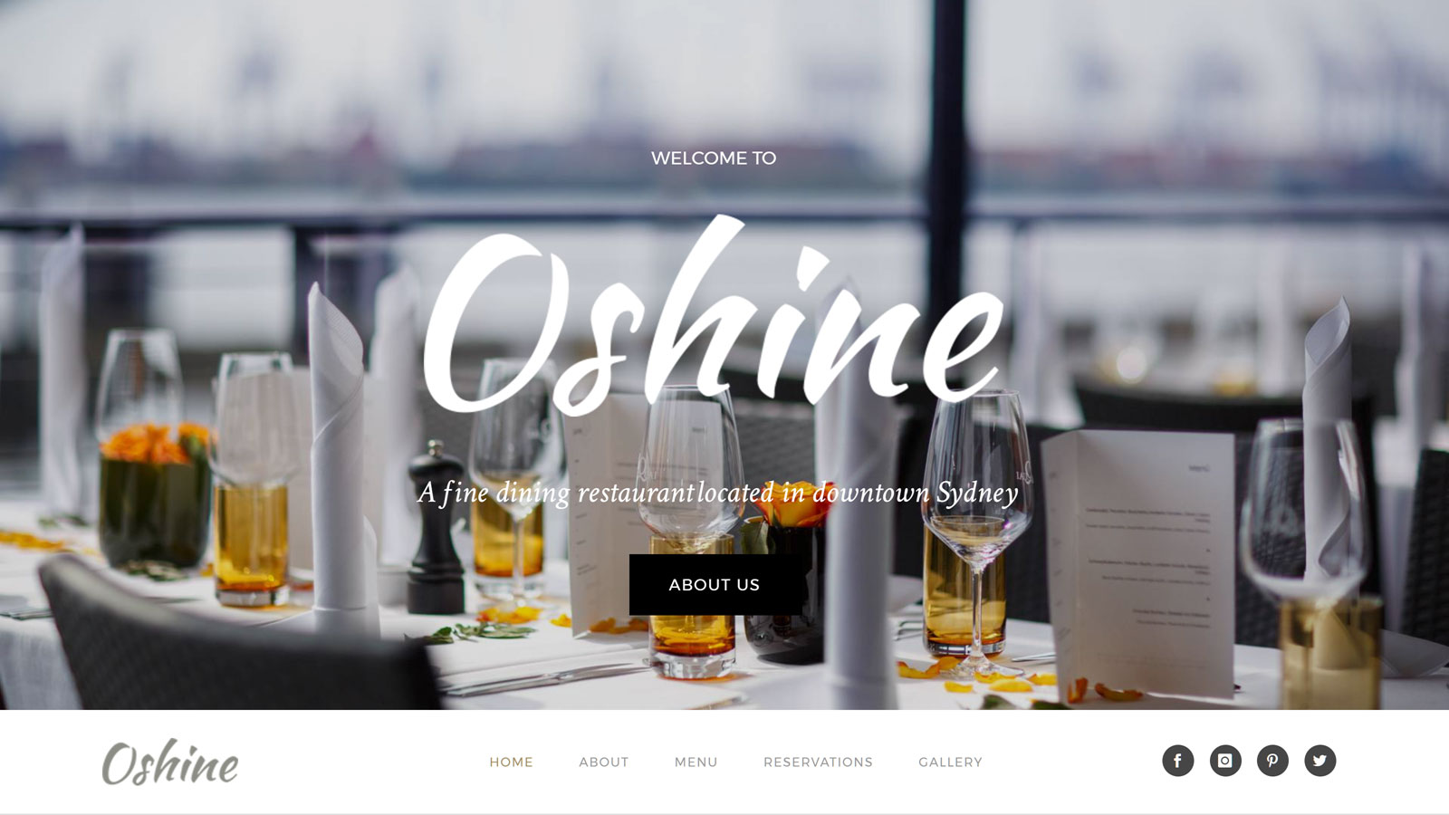 Demostración de restaurante