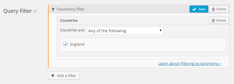 Przeglądanie widoków zestawu narzędzi Filtr zapytań
