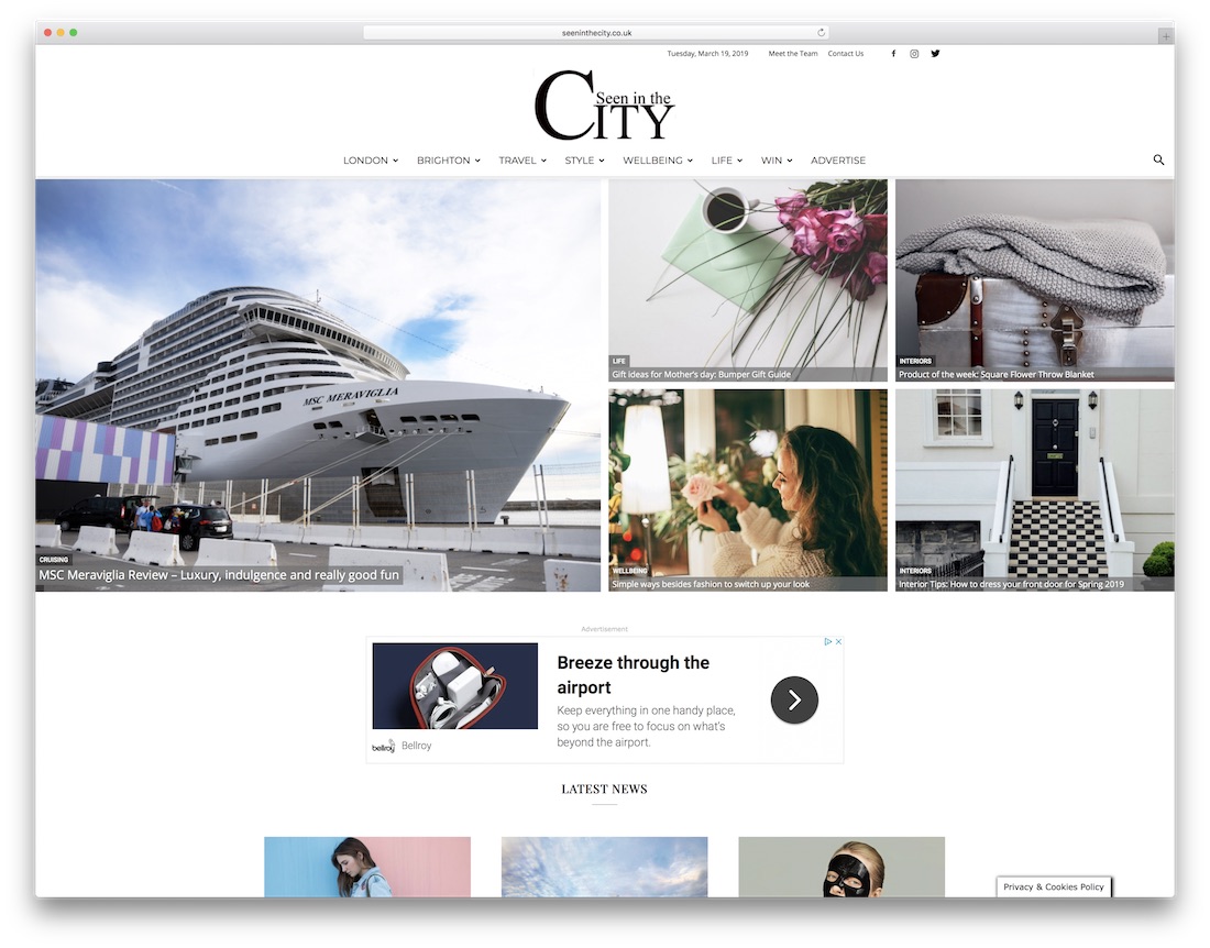 in der Stadt gesehen