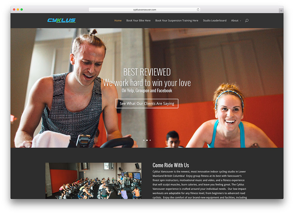 cyklusvancouver-site-fitness-utilisant-divi