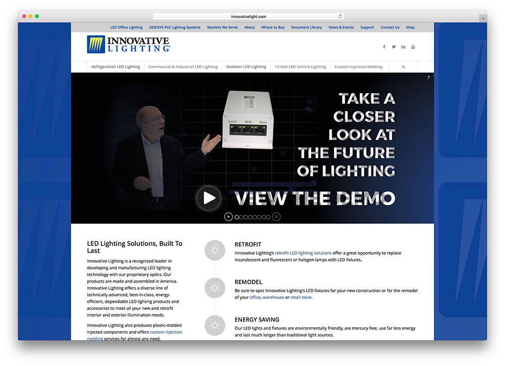 Innovationlight-led-lights-tech-site-example
