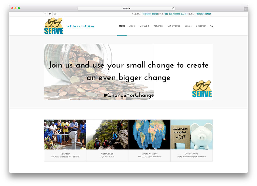 服务慈善网站示例与enfold-theme