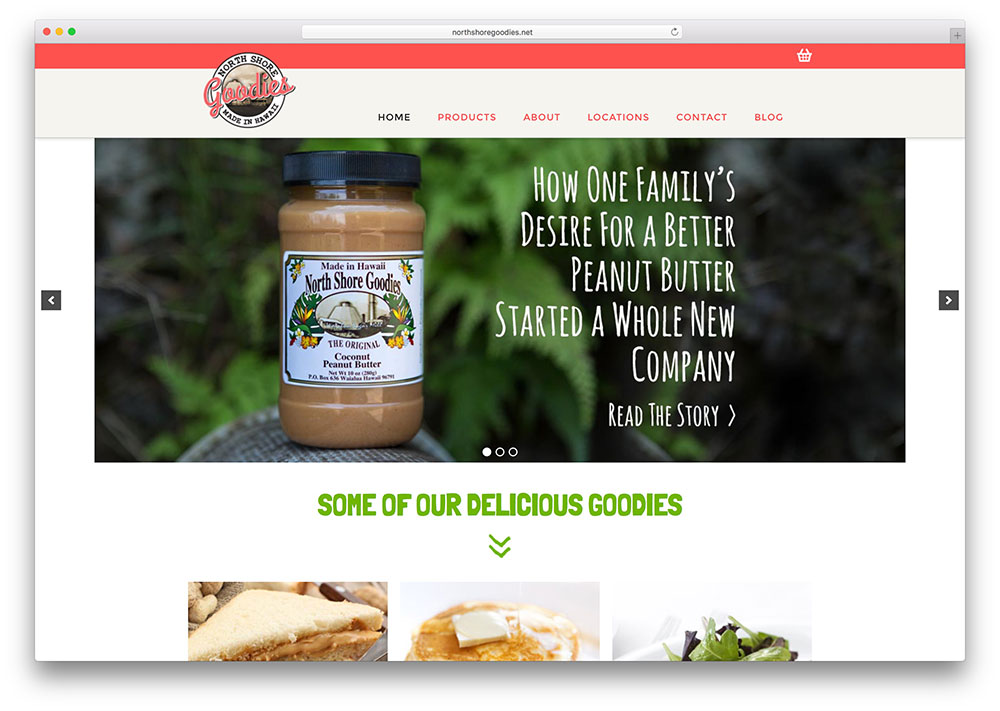 Northshoregoodies-food-site-example-using-x-theme