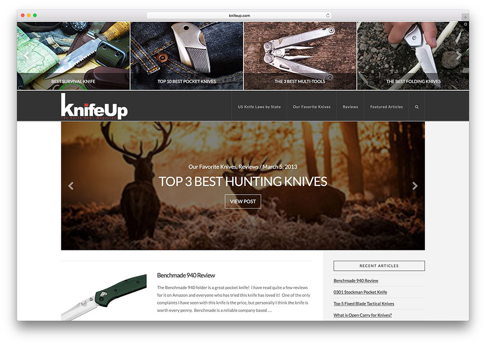 knifeup-affiliate-product-review-site-example