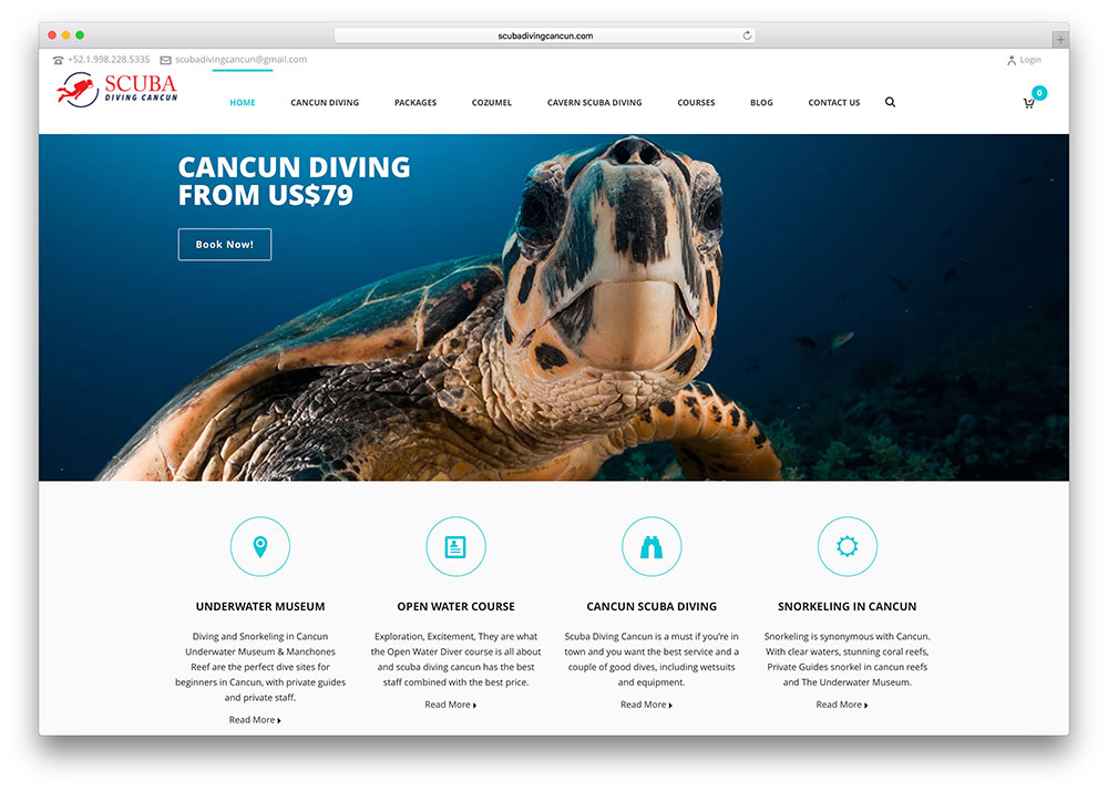 scubadivingcancun-scuba-diving-site-wordpress-example