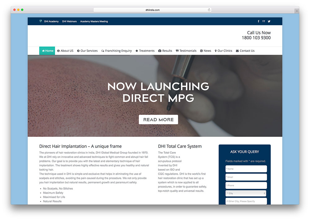 dhiindia-health-site-example-using-the7-theme