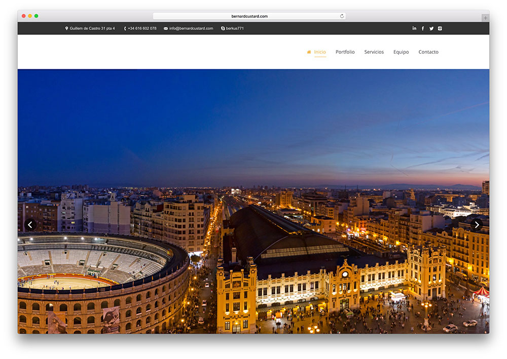 bernardcustard-small-business-site-using-the7-theme
