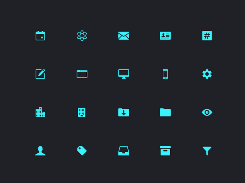 20 ไอคอนแดชบอร์ด Sketch