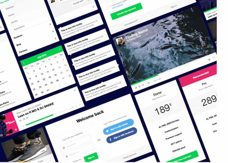 Sketch UI Kit ที่ยืดหยุ่น