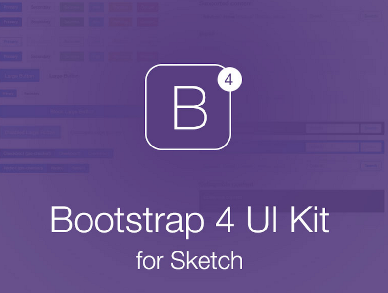 Bootstrap 4 UI Kit สำหรับ Sketch
