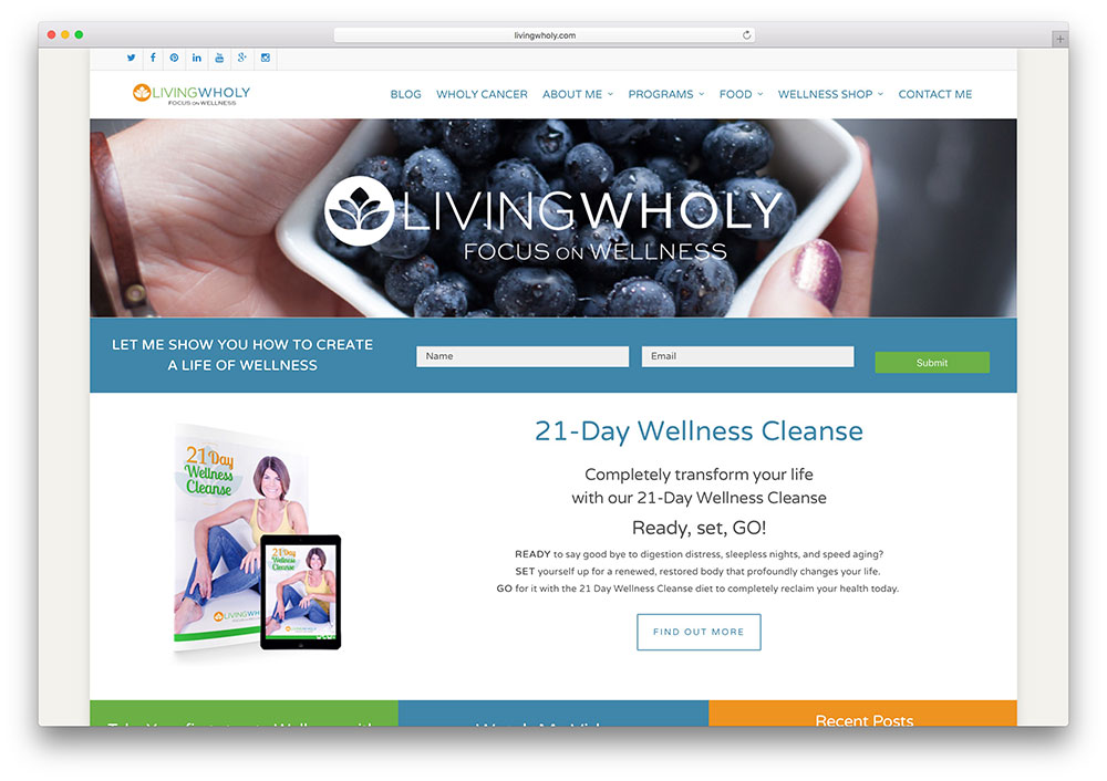livingwholy-healthy-living-wordpress-website