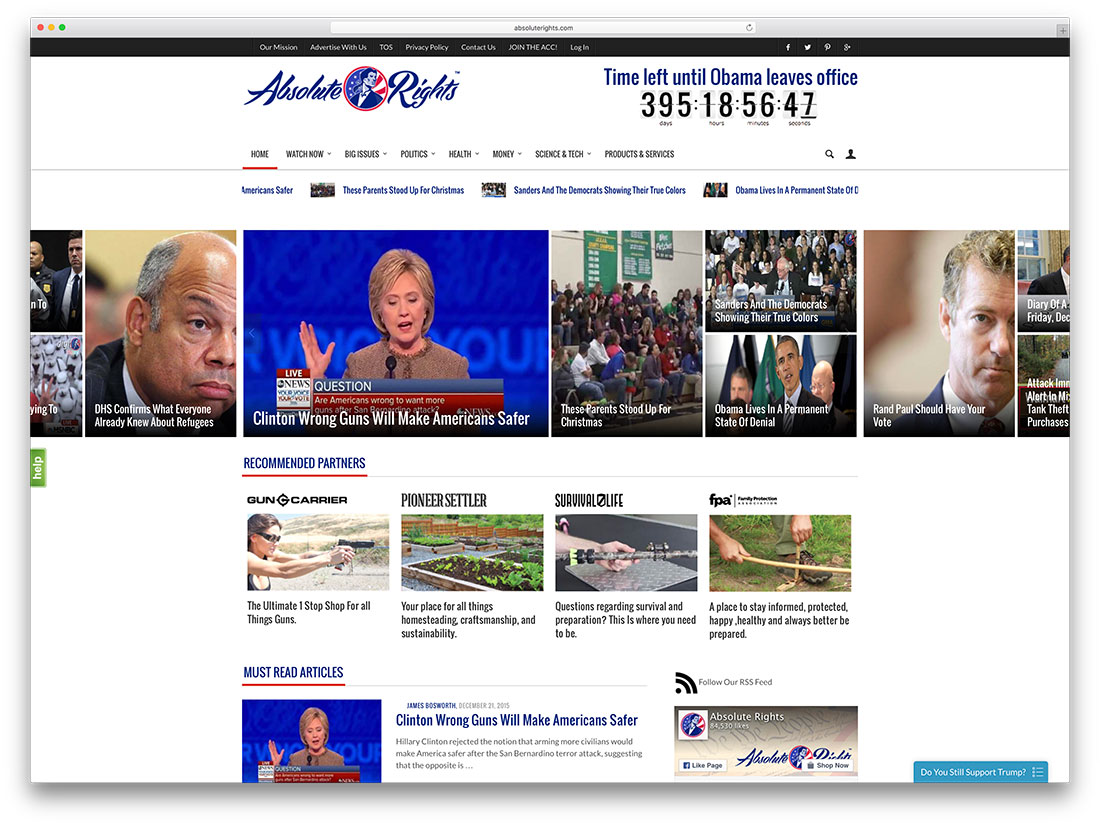 sitio-de-noticias-políticas-absoluterights-with-woocommerce