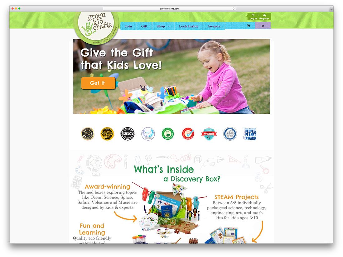 greenkidcrafts-creative-woocommerce-powered-sitio web
