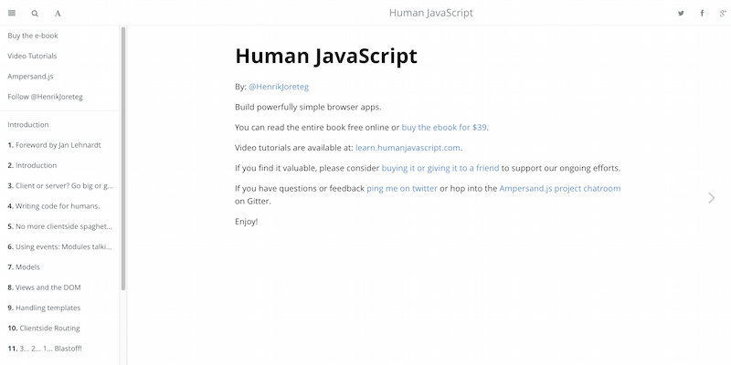 JavaScript humano