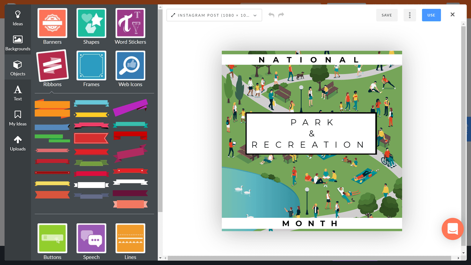 ส่วนต่อประสานผู้ใช้ PromoRepublic Editor