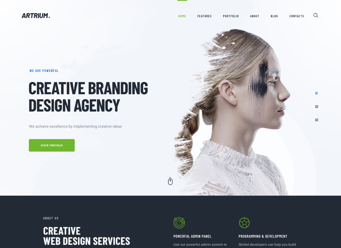 Artrium | Motyw WordPress Agencja kreatywna i Web Studio