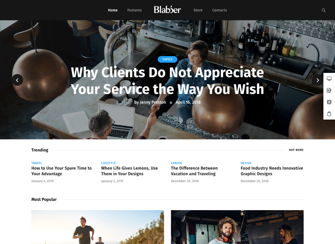 Blabber | All-in-One Elementor Blog i magazyn informacyjny Motyw WordPress + RTL