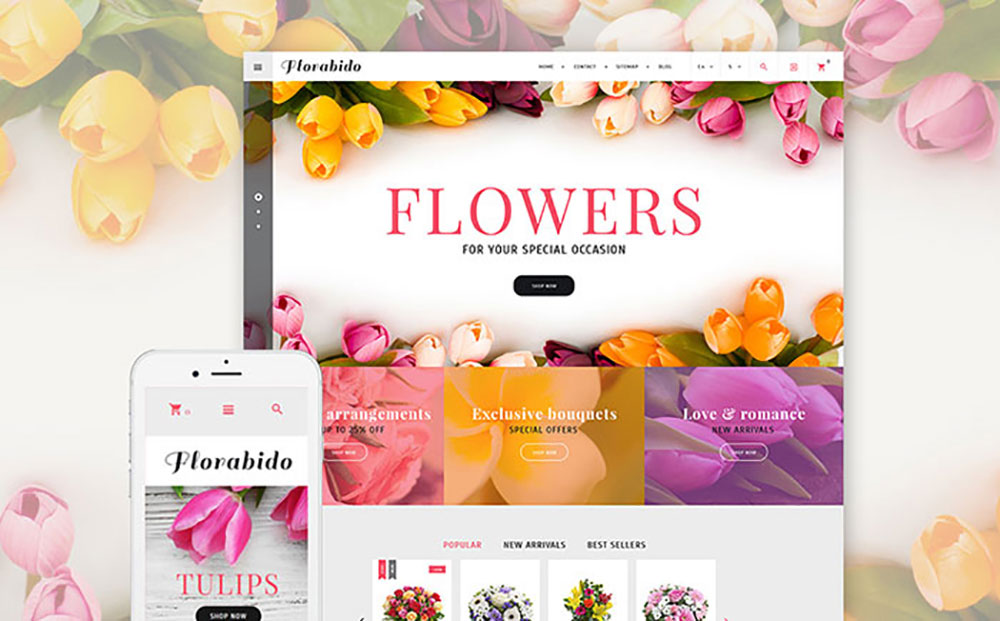 Florabido - Motyw Bukiety i Kompozycje Kwiatowe PrestaShop