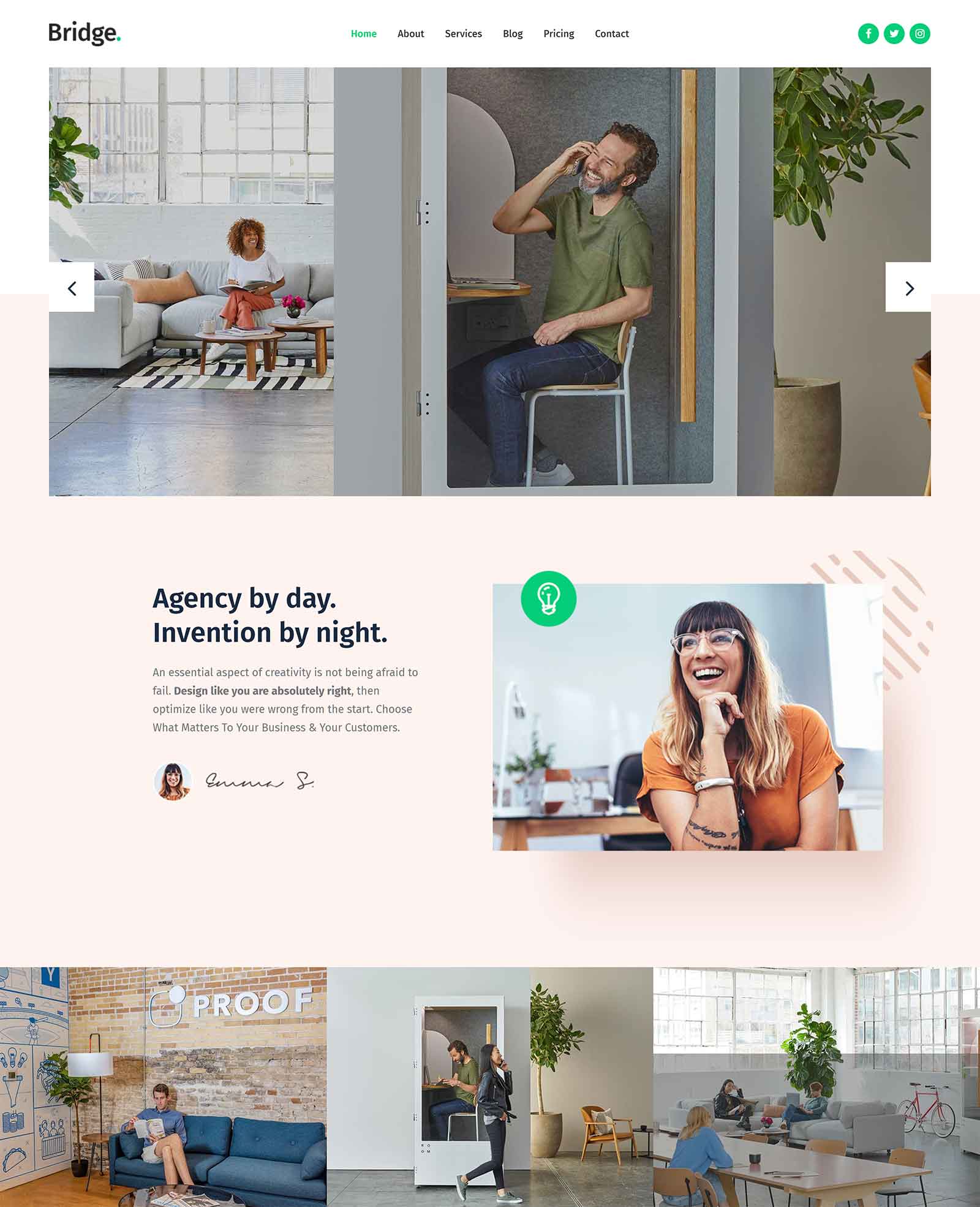 Bridge WordPress 主题评论