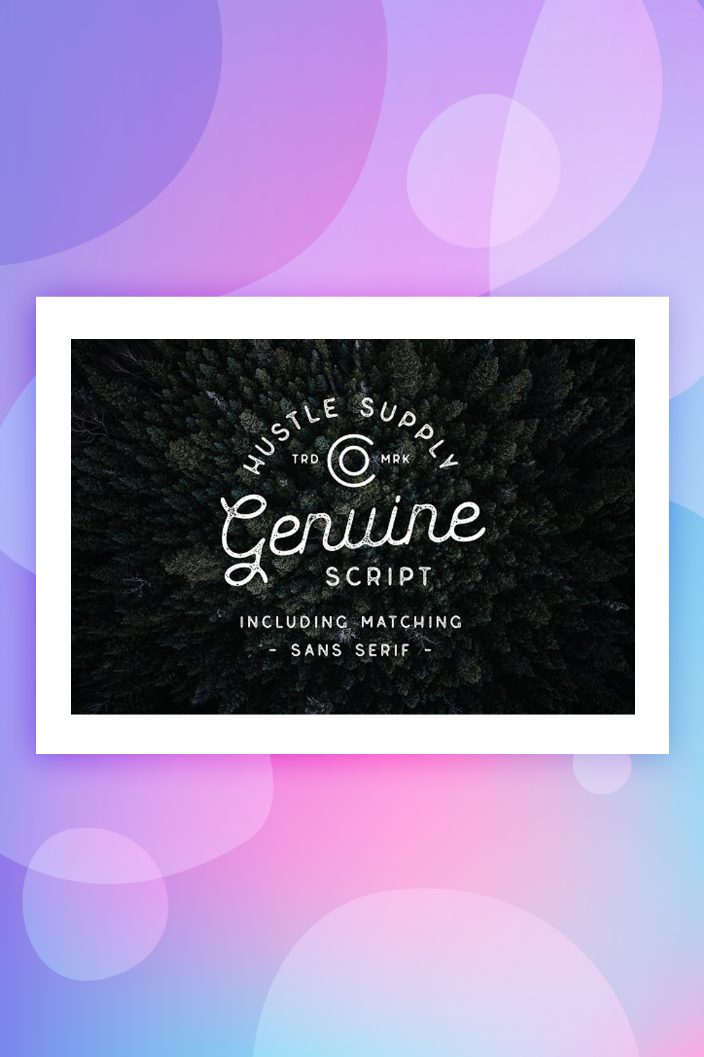 Genuine Script - Textured Type Duo 字体