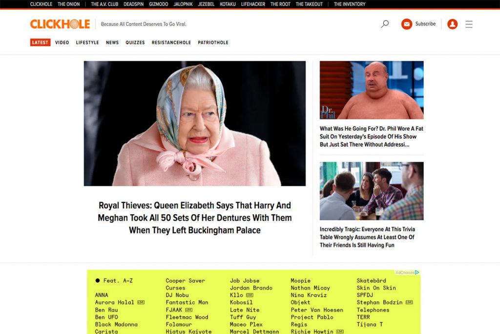 Clickhole