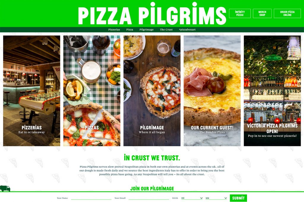 Peregrinos de pizza