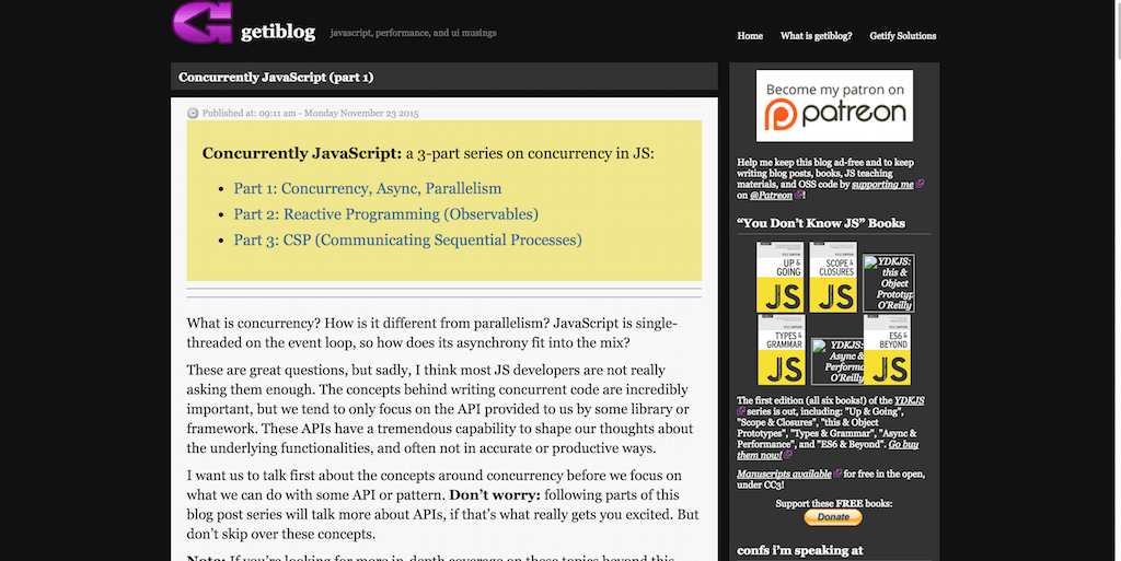 并发 JavaScript 1 getiblog