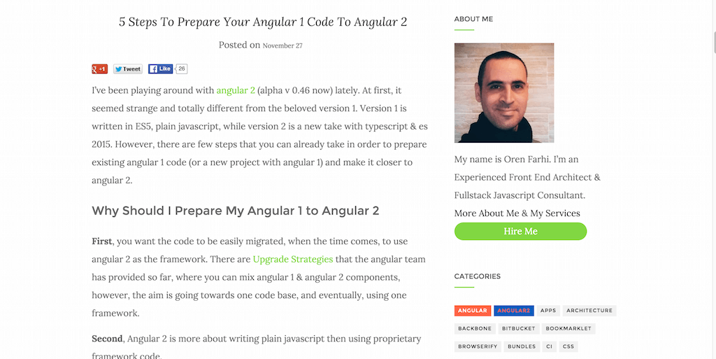为 Angular 2 准备 Angular 1 代码的 5 个步骤 – Oren Farhi – 关于 Javascript 和开发的思考