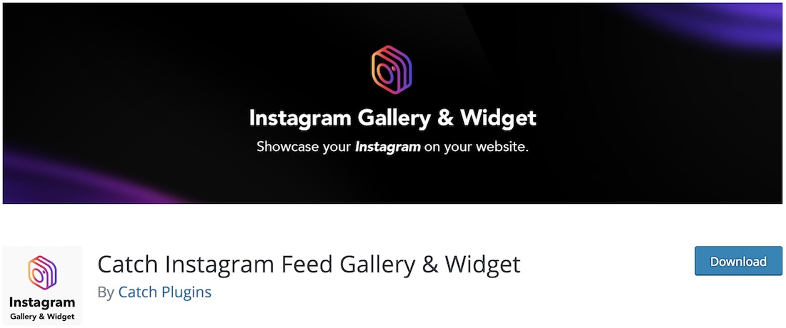 złap darmową wtyczkę widżetu galerii na instagramie