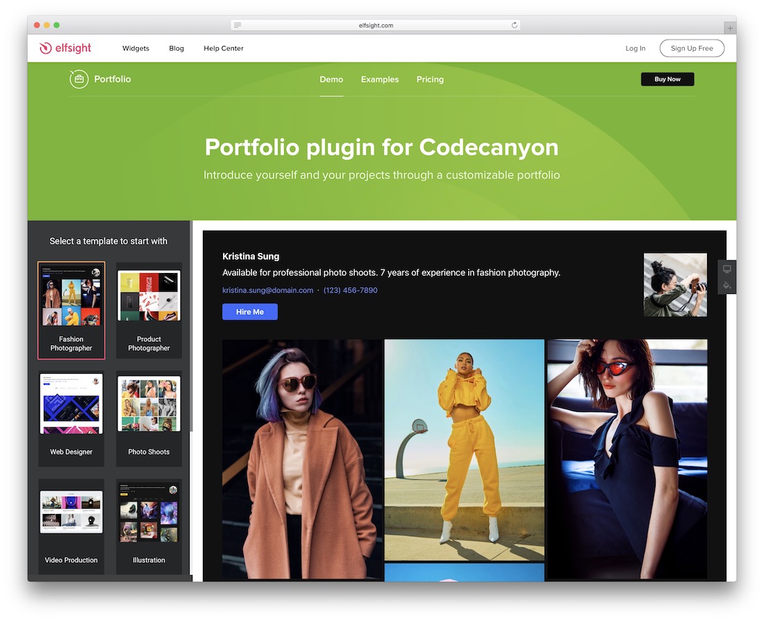 elfsight 投资组合 wordpress 画廊插件