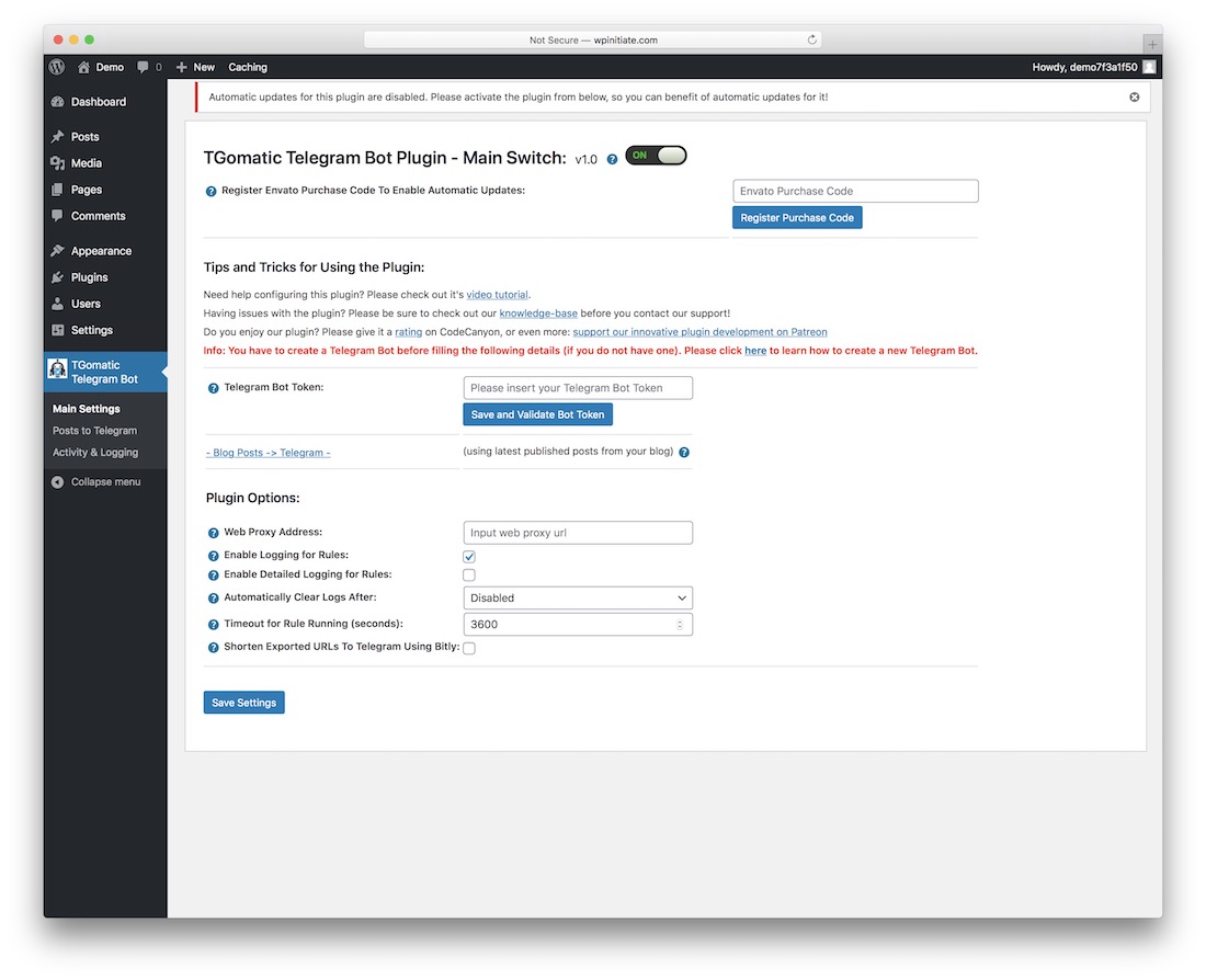 complemento de wordpress de sindicación de contenido tgomatic