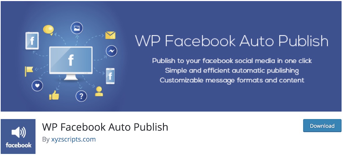 Facebook auto publicar complemento de wordpress